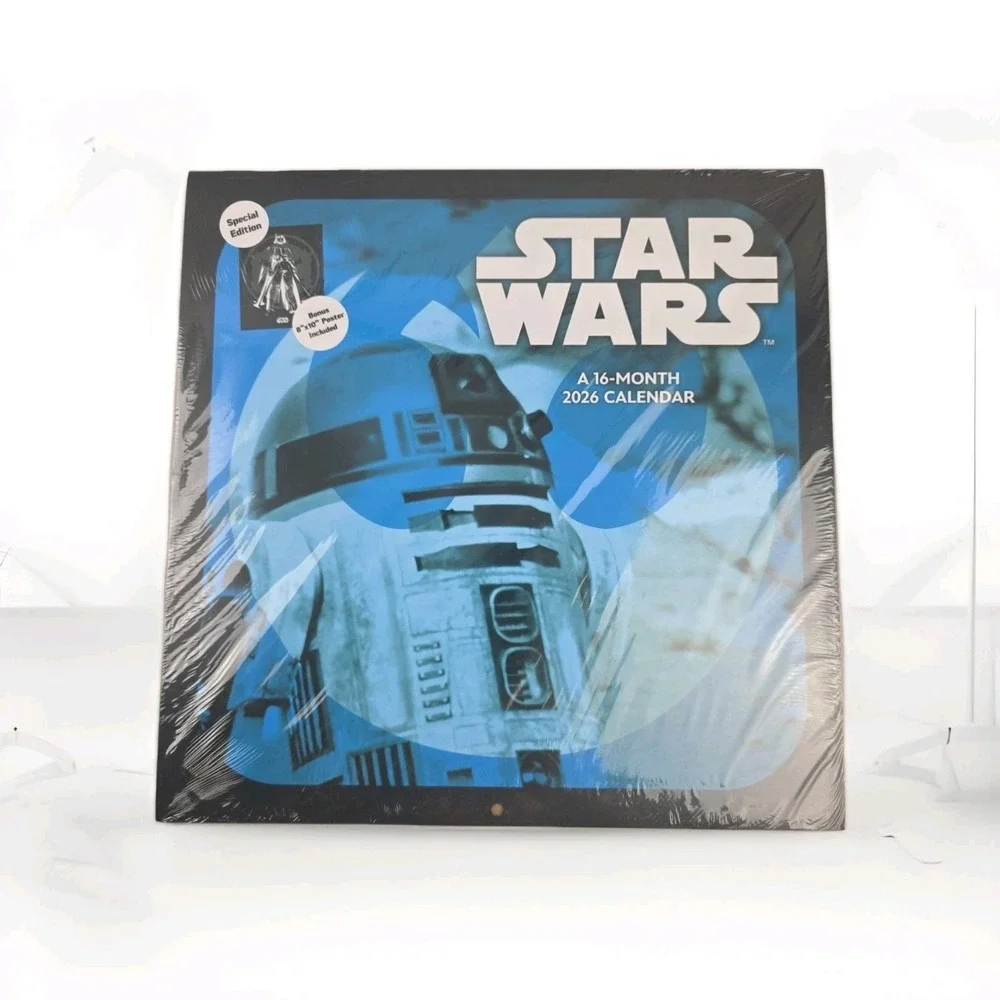 Trends International, ‎ Star Wars Exclusive with Bonus Print 2026 Wall Calendar,